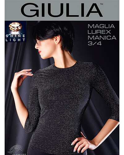 картинка GIULIA Maglia lurex manico от магазина Одежда+